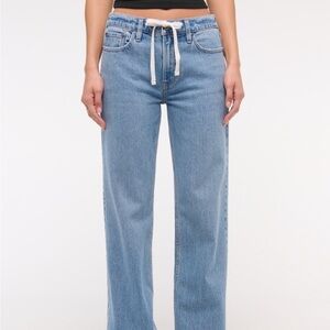 Abercrombie low rise baggy jean
